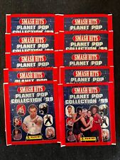 10 PACKS POCHETTES PANINI SMASH HITS PLANET POP 1999 SEALED CLOSED RARE