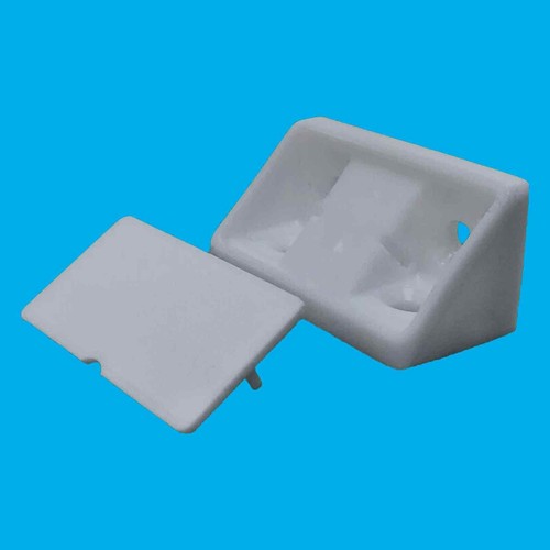 Grey plastic mini corner - 6x,