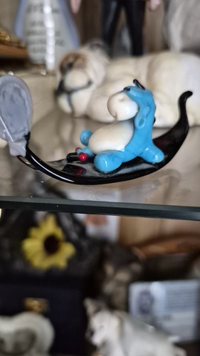 Blue white donkey a - , in