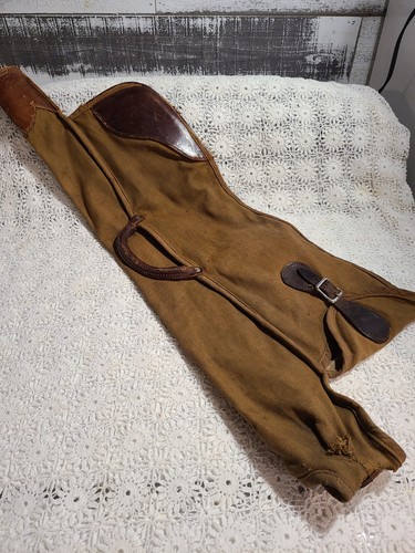 Antique canvas and - canvas, leather