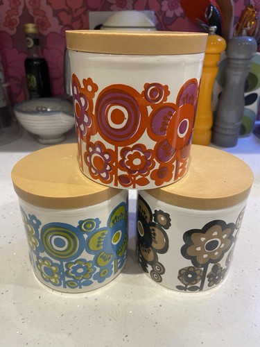 Three vintage retro flower - three,