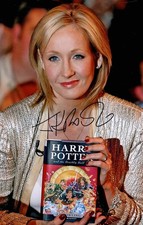 JK Rowling - Harry Potter Signed Autographed 12 x 8 inch Photo with COA