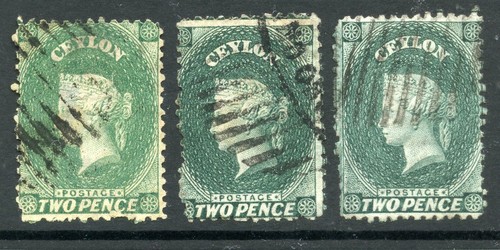 Ceylon 1863 2d green - 66,