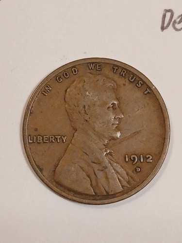 1912 lincoln wheat cent fine - 1912,