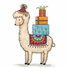 Birthday Llama - Wild Rose