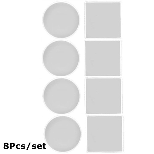 8pc tray round square - round, mold