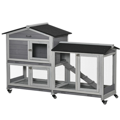 Wooden rabbit hutch guinea - hutch,,