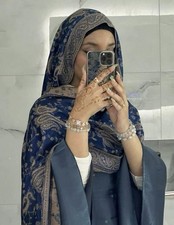 Royal Blue Pattern Hijab