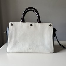 Mulberry Chester In Tricolour Smooth Calf Leather RRP £1295 White Black Bag