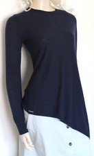 Ted Baker Navy Wool silk cashmere lightweight knit jumper poncho size 1/8–10