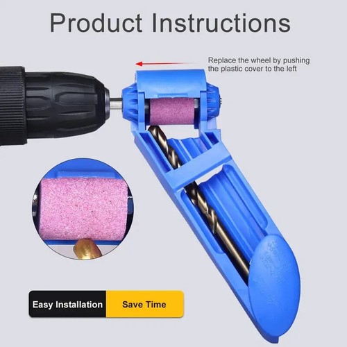 Portable drill bit - bit, sharpener