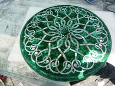 30" Green Round Coffee Table