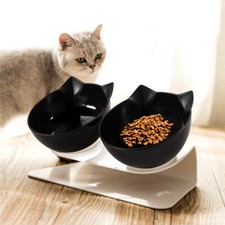 Double Cat Feeding Bowl Pet
