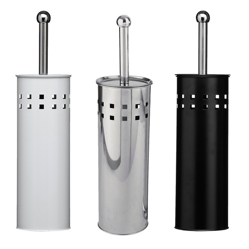 Stainless steel toilet brush - steel,