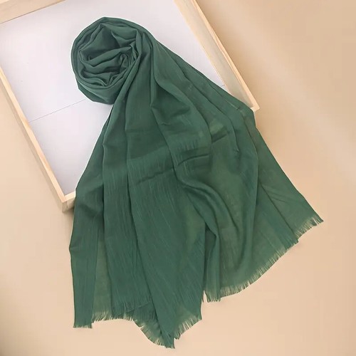 Plain shawl large - mixed, cotton