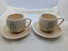 Vintage Carlton Ware Windswept design-Pair of cups and saucers. Replacements.