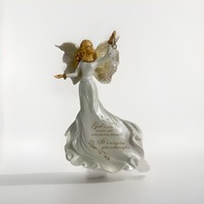 Dona Gelsinger Angel Figurine My Light My Peace With  Lantern Inspiratonal