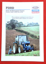 1992 FORD SERIES 30 TRACTORS Sales Brochure - 3930 4630 5630 LP Deluxe MINT