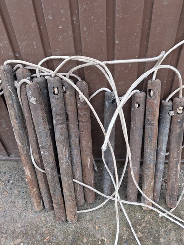 Pair antique cast iron sash - antique,