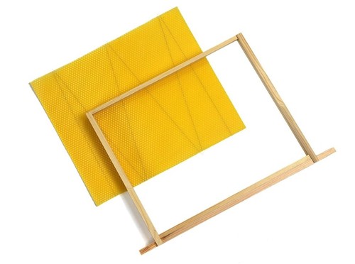 Deep brood wax wired - wax, (12x14)