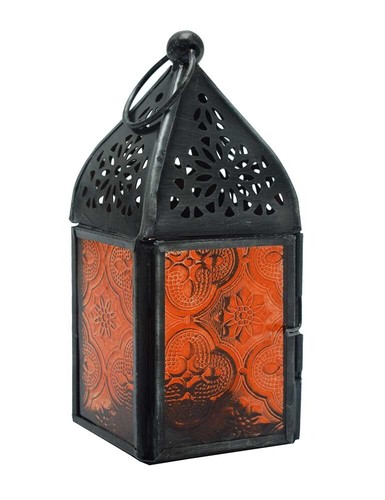 Lantern candle holder red - candle,