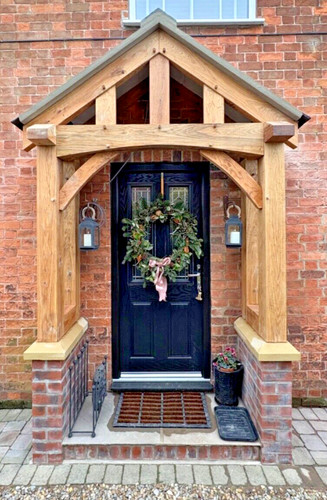 Luxury oak porch - luxury, custom-made