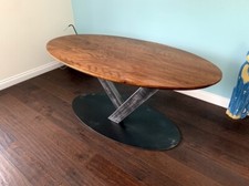 Solid Oak Oval Dining Table