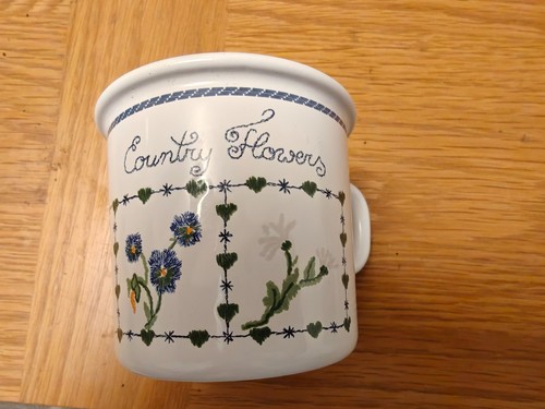 Vintage riess enamel mug - riess,