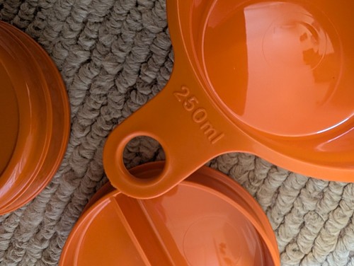 Vintage tuberware measures - tuberware,