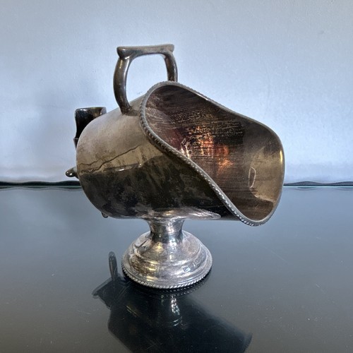 Silver plated sugar scuttle - silver,