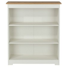 White Oak Low Wide Bookcase 2