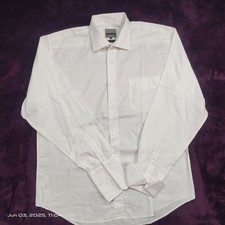 Mens Ciro Citterio White Long Sleeve Button up Shirt Size 16.5