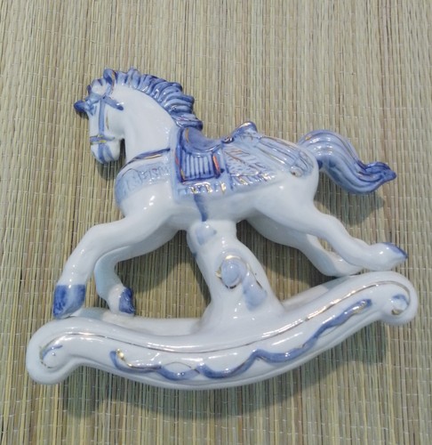 Rocking horse porcelain - horse,