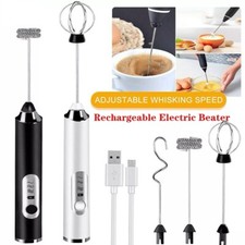 Electric Milk Coffee Frother USB Whisk Egg Beater Handheld Drink Frappe Mixer 5V