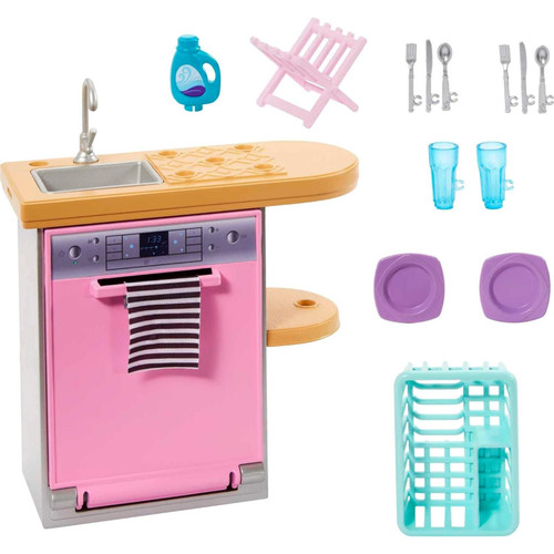 Barbie kitchen set with - kitchen,