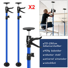 2 X Drywall Plasterboard Builder Adjustable Easy Props Ceiling Support 115-290cm