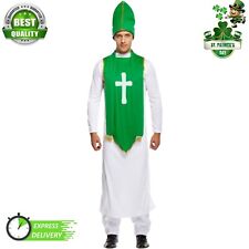 St Patrick's Day Costume Adults Irish Priest Bishop Vicar Paddys Fancy Dress