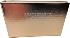 Gold Photo Album - Holds 36 Photos - Size: 6"x4" - Slip In Pockets