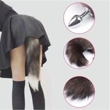 Women Men Faux Fox Tail Fur