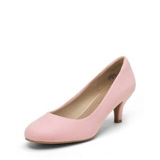 Women Low Heel Pumps Round Toe