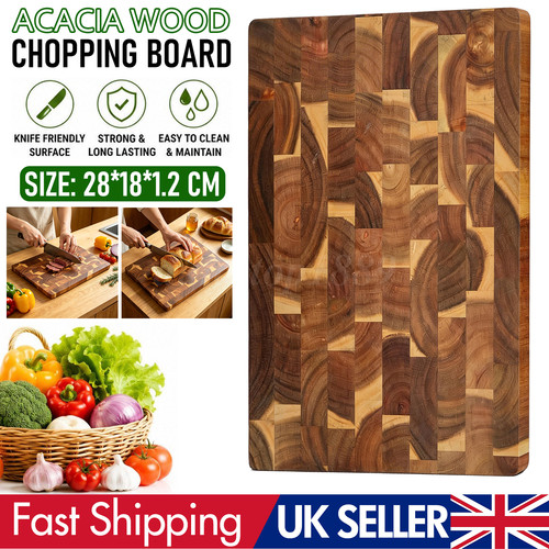 Solid acacia wood chopping - wood,