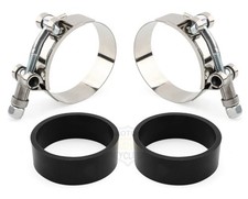 2 Intake Manifold Clamps Harley Davidson Shovelhead FL FX Sportster Wide Glide