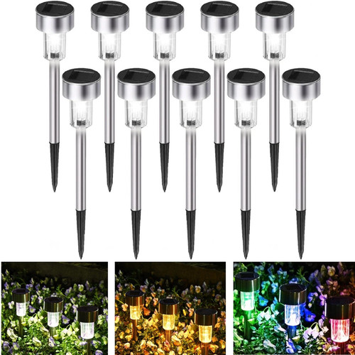 10pack solar stake lights - solar,