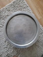 Large Aluminum Cooking Pot W/ Lid- 18.5" Diameter x 7.5" Deep- Excellent Cond