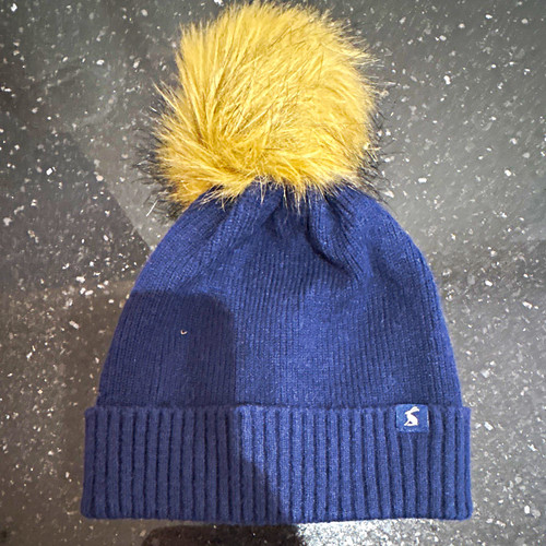 Joules navy knit bobble hat - joules,
