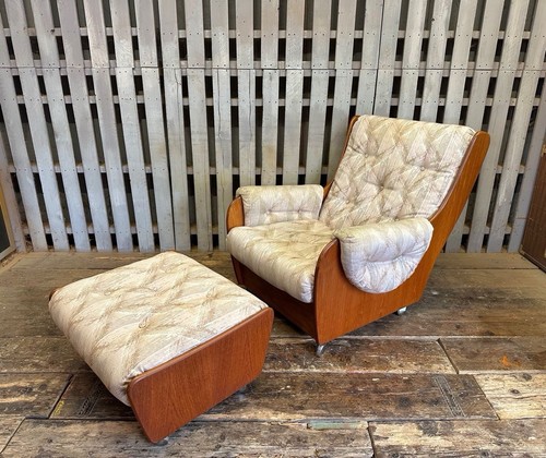 Plan saddle teak armchair - g,