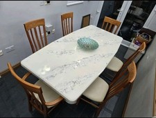 Full Marble Dining Table 2000mm X 1000mm