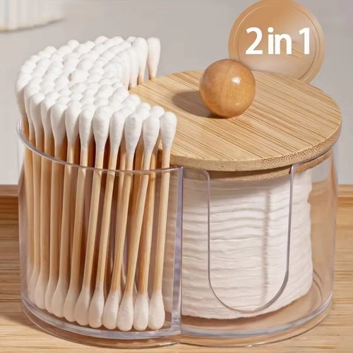 Clear cotton swab - cotton, holder