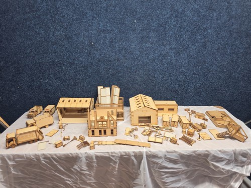 Joblot wooden buildings and - joblot,