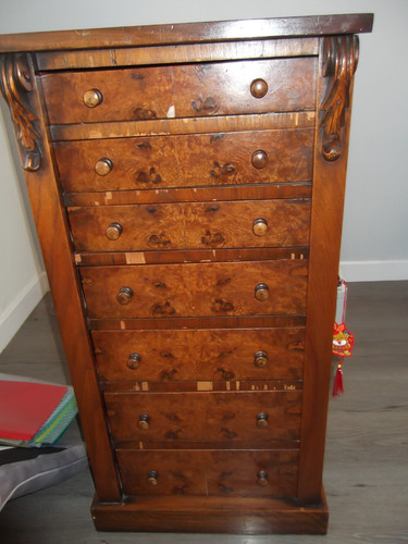 Antique vintage pine walnut - vintage, &